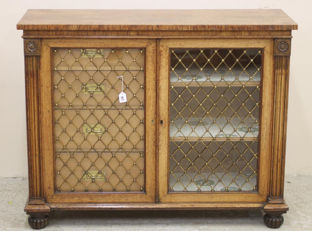 A REGENCY OAK SIDE CABINET Image