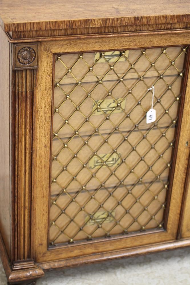 A REGENCY OAK SIDE CABINET Image