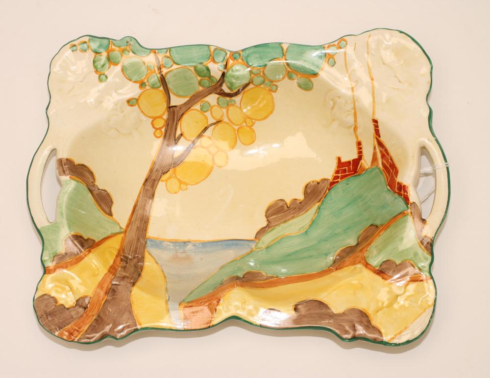 A CLARICE CLIFF NEWPORT POTTERY DISH Image