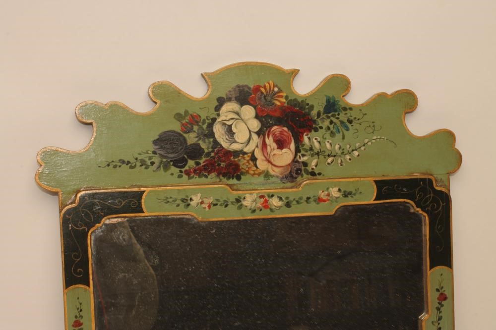 A PAINTED WALL MIRROR Image