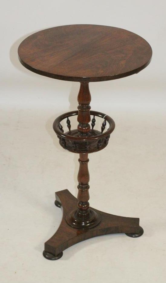 A VICTORIAN ROSEWOOD WINE TABLE Image