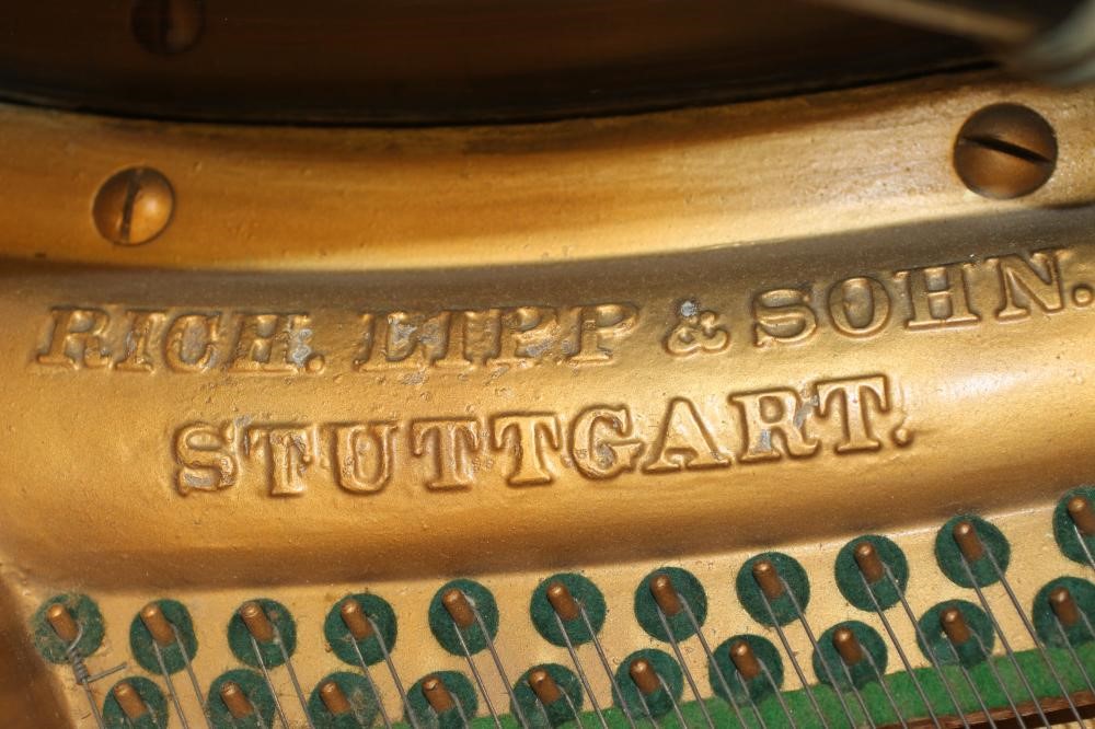 A MAHOGANY CASED BOUDOIR PIANO by Richard Lipp & Sohn Stuttgart Image
