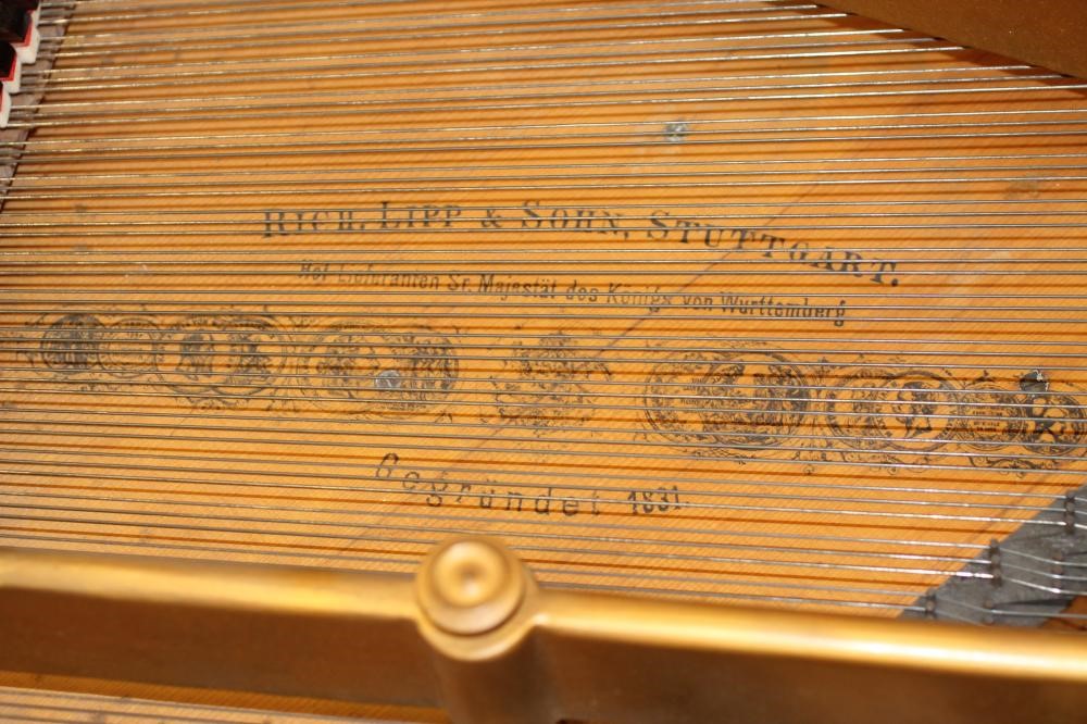 A MAHOGANY CASED BOUDOIR PIANO by Richard Lipp & Sohn Stuttgart Image