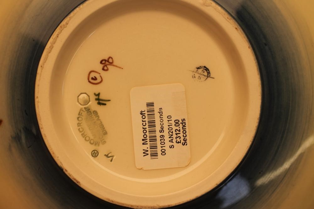 A MOORCROFT POTTERY BOWL AND VASE Image