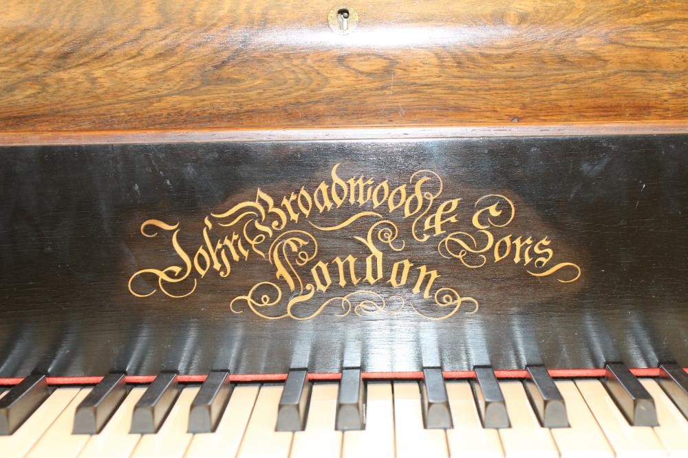 A VICTORIAN "SHORT DRAWING ROOM" GRAND PIANO No.456 by John Broadwood & Sons Image