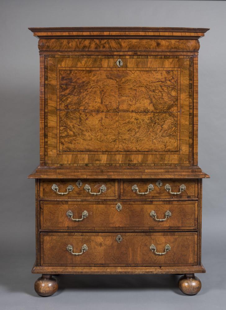 A WALNUT ESCRITOIRE (OR SCRIPTOR) Image