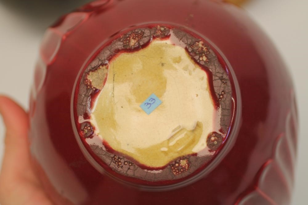 A DICKER WARE THREE HANDLED VASE Image