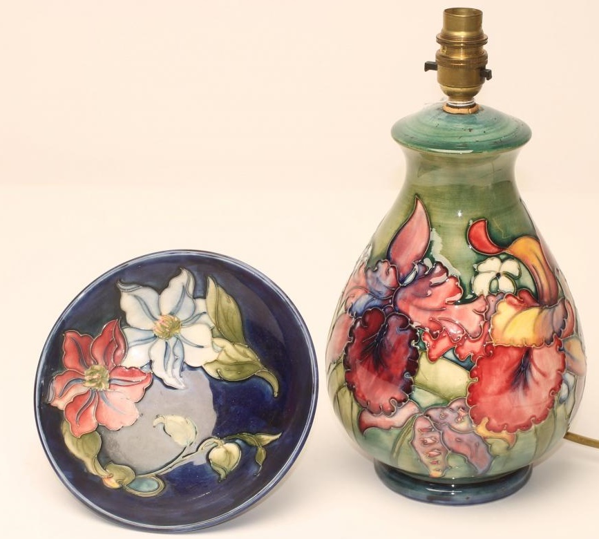 A MOORCROFT POTTERY LAMP BASE Image