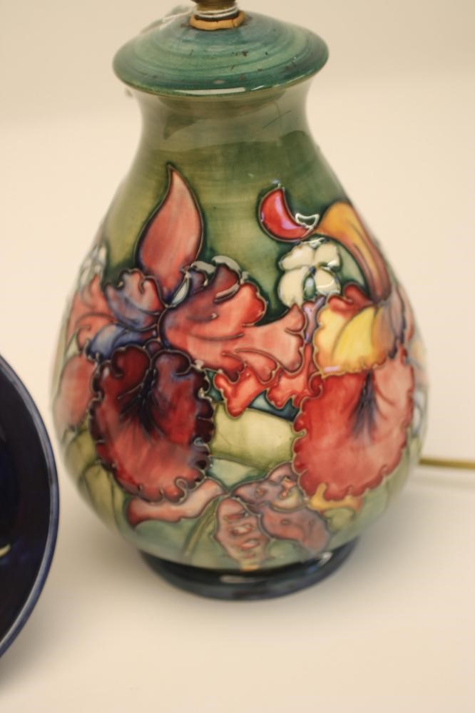 A MOORCROFT POTTERY LAMP BASE Image