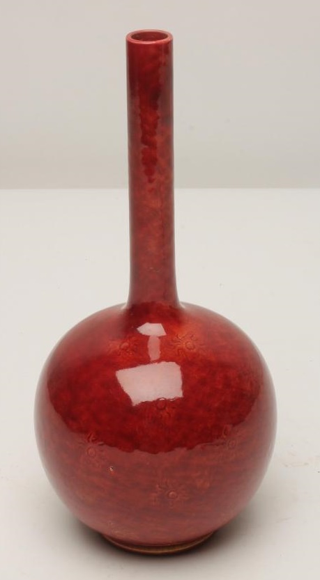 A BURMANTOFTS "FAIENCE" BOTTLE VASE Image