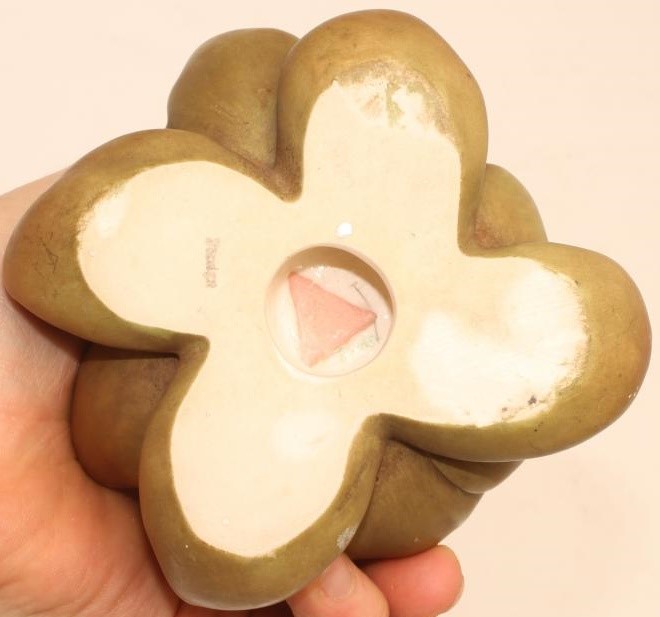 AN ART NOUVEAU ROYAL DUX BISQUE PORCELAIN SMALL FIGURE modelled as a naked maiden standing in a Image