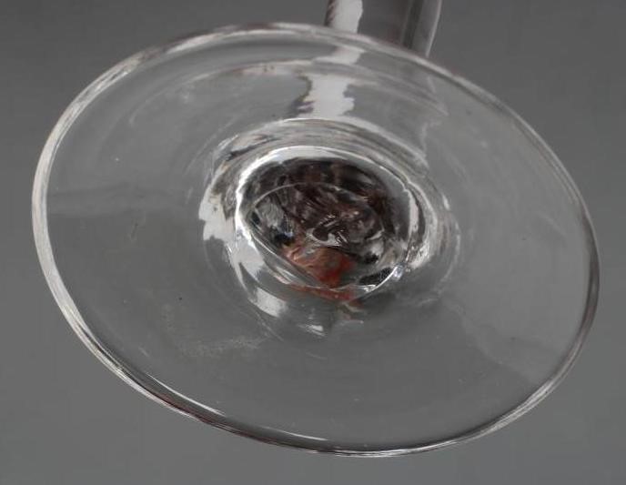 A JACOBITE WINE GLASS Image