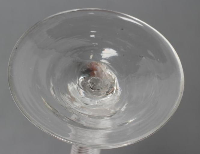 A JACOBITE WINE GLASS Image