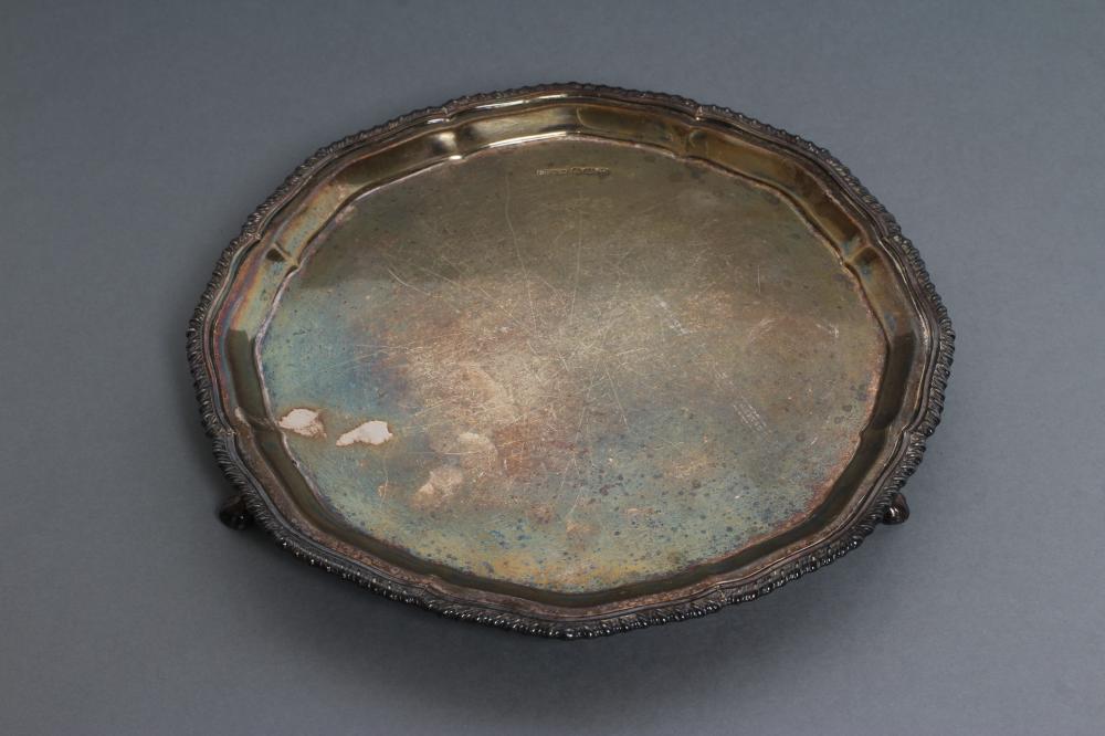 A SMALL SILVER SALVER Image
