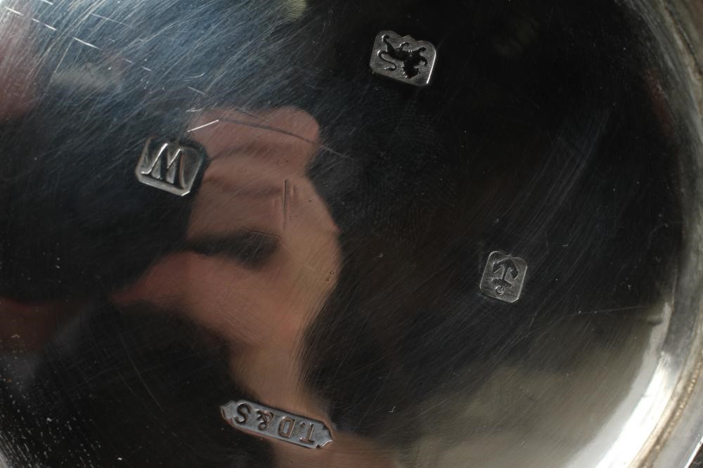 A SILVER FOUR PIECE TEA SERVICE Image