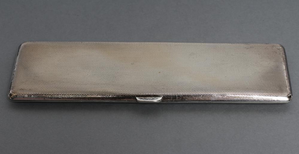 AN ART DECO SILVER DOUBLE CIGARETTE CASE Image