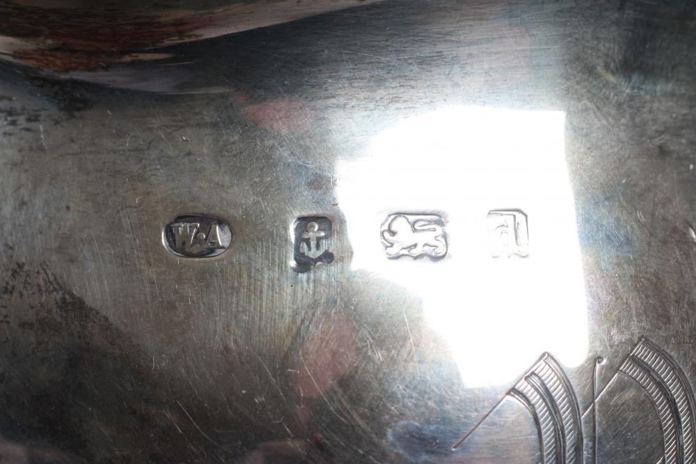 AN EDWARDIAN SILVER THREE PIECE PART SERVICE Image