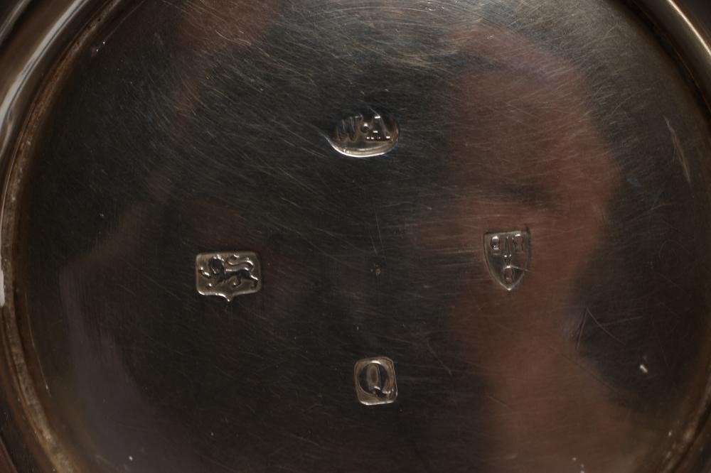 A LATE VICTORIAN SILVER THREE PIECE BACHELOR'S TEA SERVICE Image