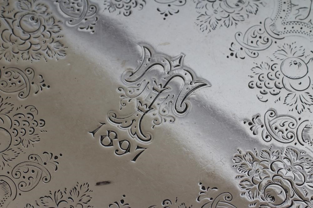 A VICTORIAN SMALL SILVER SALVER Image