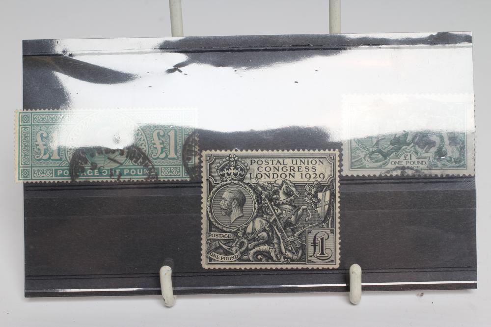 A COLLECTION OF EDWARD VIII AND GEORGE V HIGH VALUES comprising 1902 £1 Green Image