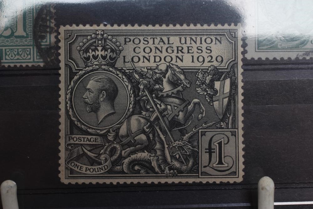 A COLLECTION OF EDWARD VIII AND GEORGE V HIGH VALUES comprising 1902 £1 Green Image