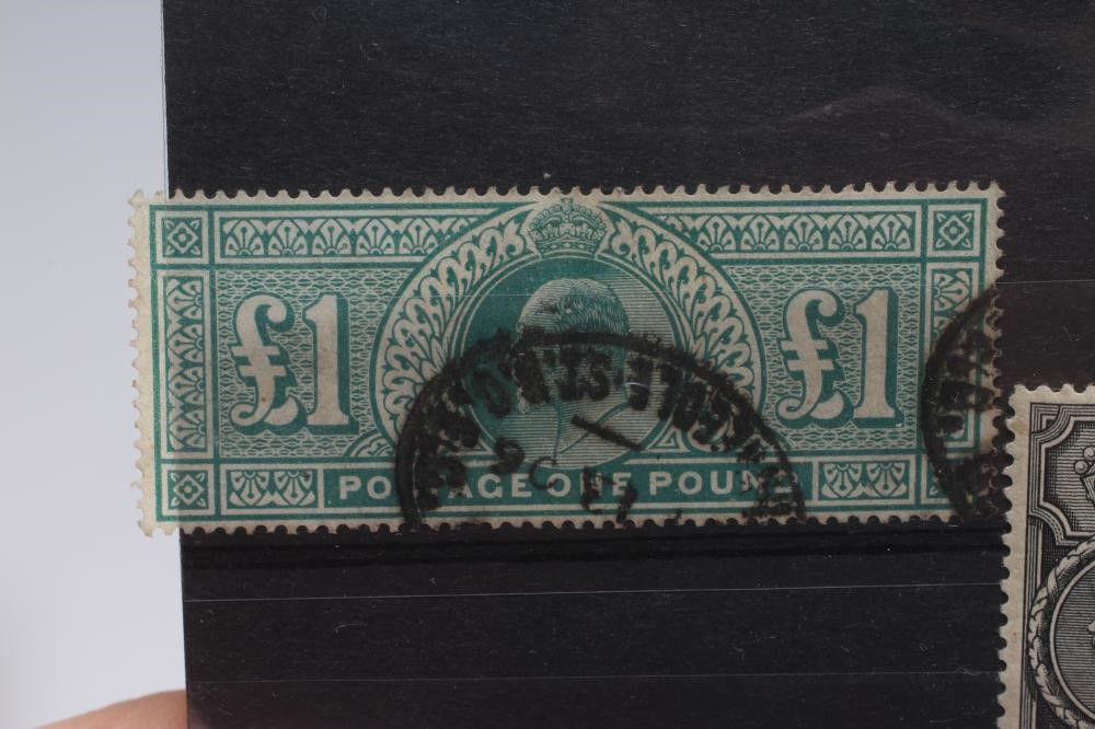 A COLLECTION OF EDWARD VIII AND GEORGE V HIGH VALUES comprising 1902 £1 Green Image