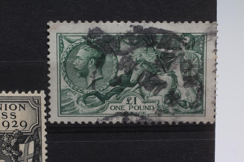 A COLLECTION OF EDWARD VIII AND GEORGE V HIGH VALUES comprising 1902 £1 Green Image
