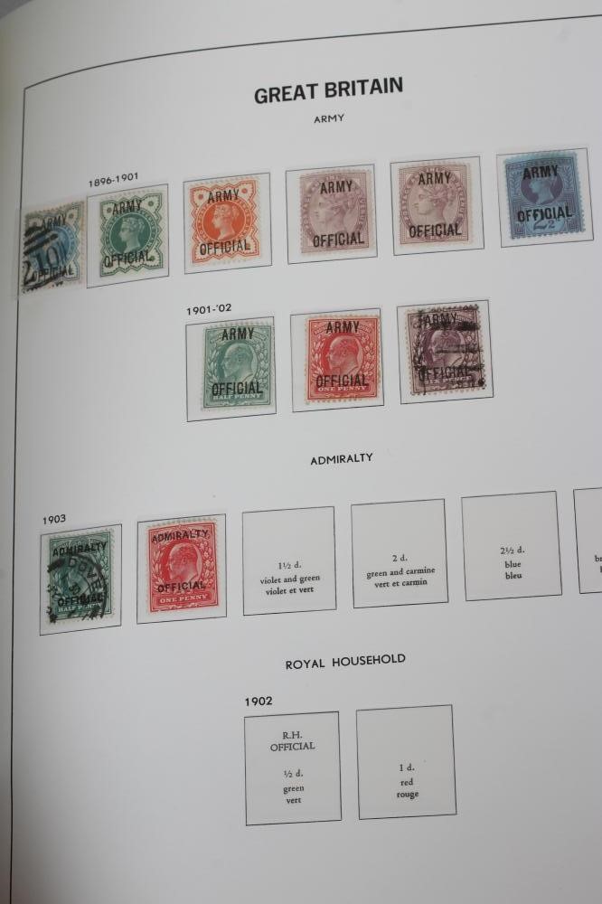 GREAT BRITAIN RESIDUAL COLLECTION IN PRINTED ALBUM Image