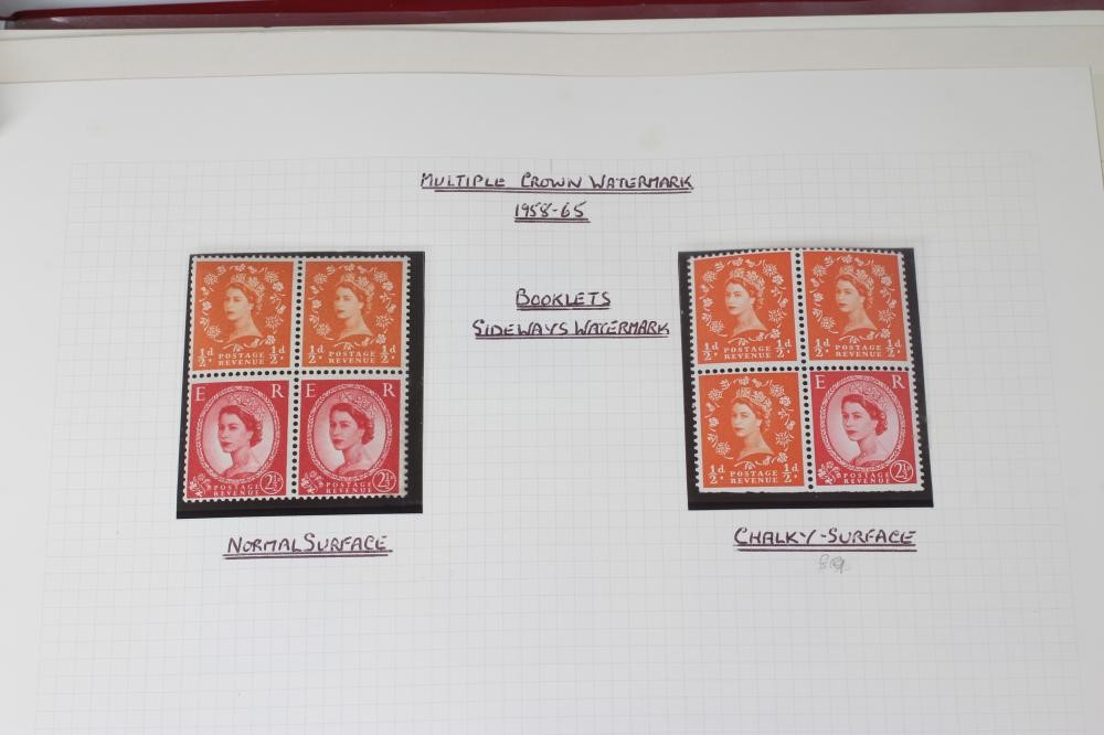 A GB COLLECTION including Value in line engraved and 1883 1 1/2d Lilac block of 4 mint (Est. plus Image