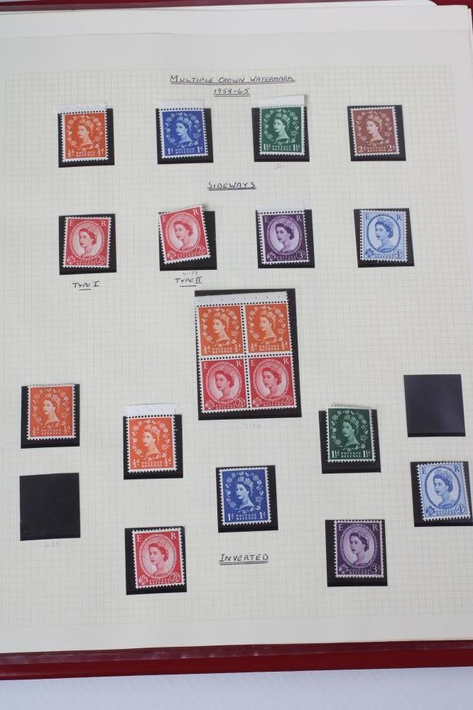 A GB COLLECTION including Value in line engraved and 1883 1 1/2d Lilac block of 4 mint (Est. plus Image