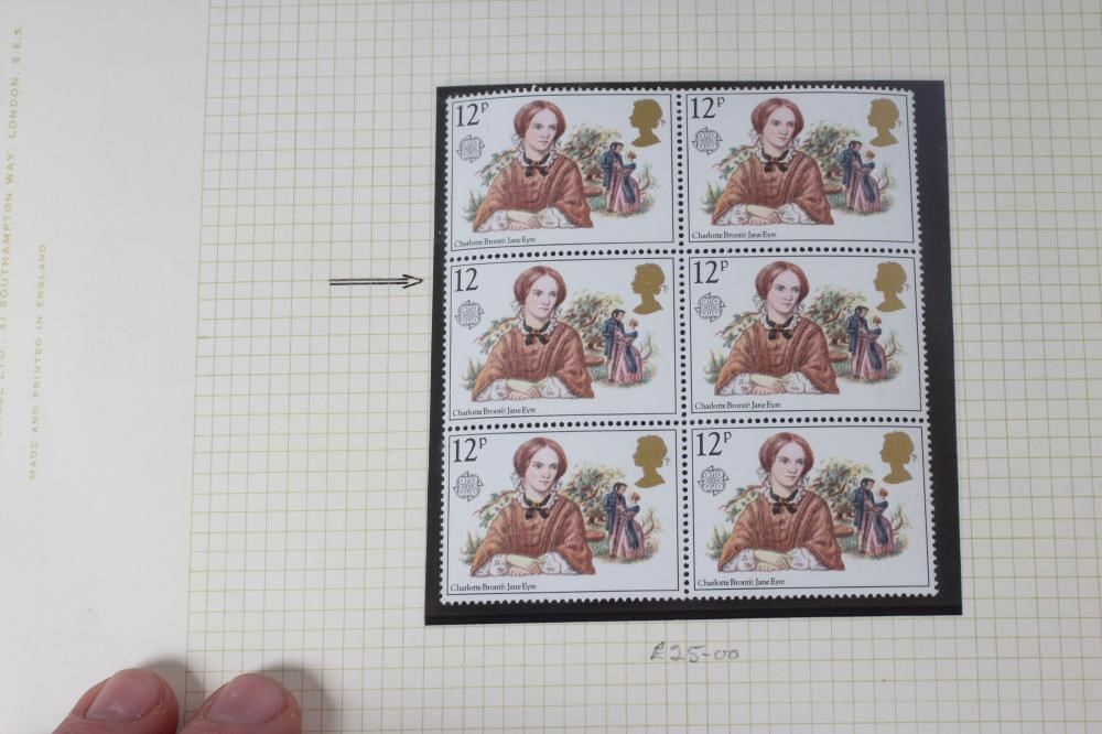 A GB COLLECTION including Value in line engraved and 1883 1 1/2d Lilac block of 4 mint (Est. plus Image