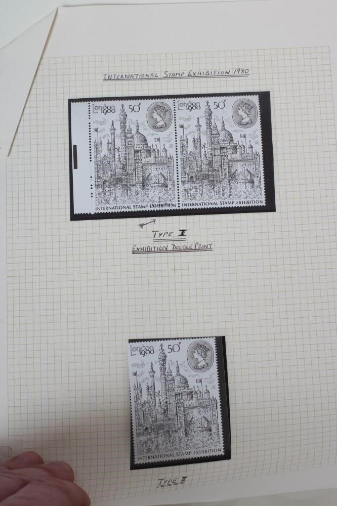 A GB COLLECTION including Value in line engraved and 1883 1 1/2d Lilac block of 4 mint (Est. plus Image