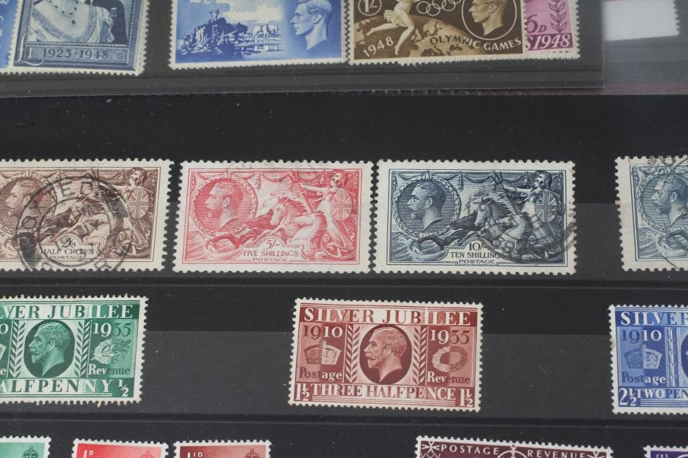 A GB COLLECTION including Value in line engraved and 1883 1 1/2d Lilac block of 4 mint (Est. plus Image