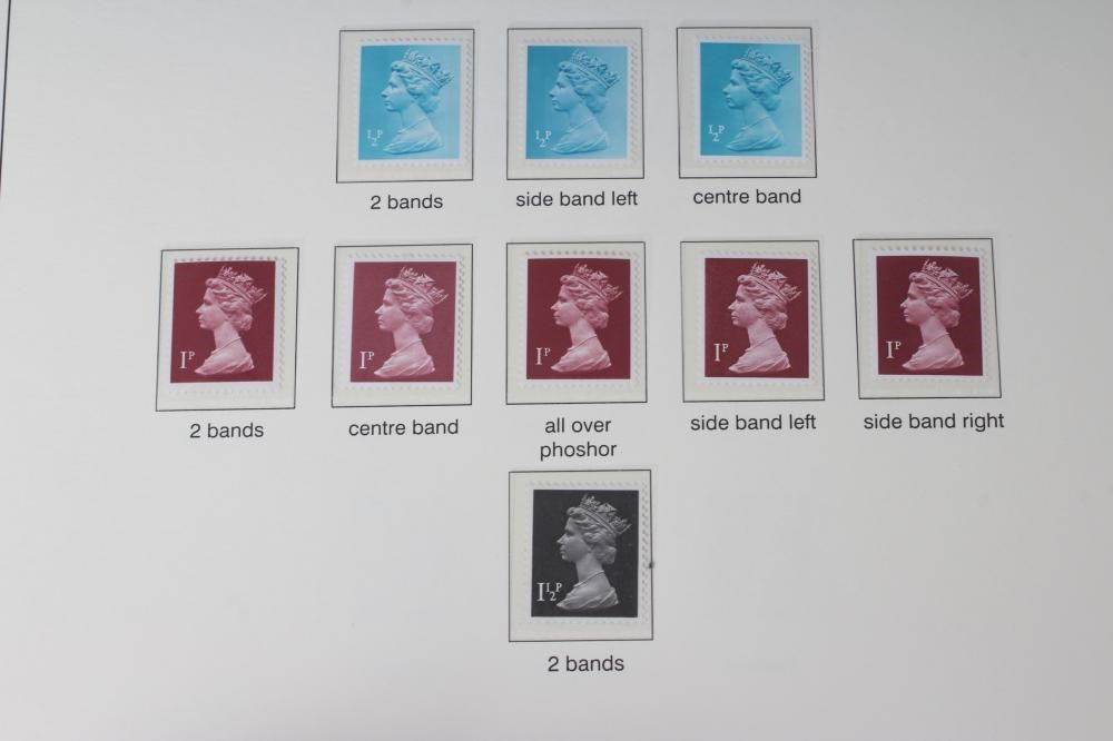 A GB COLLECTION including Value in line engraved and 1883 1 1/2d Lilac block of 4 mint (Est. plus Image