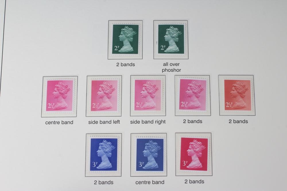 A GB COLLECTION including Value in line engraved and 1883 1 1/2d Lilac block of 4 mint (Est. plus Image