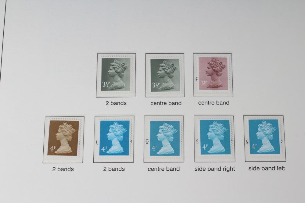 A GB COLLECTION including Value in line engraved and 1883 1 1/2d Lilac block of 4 mint (Est. plus Image
