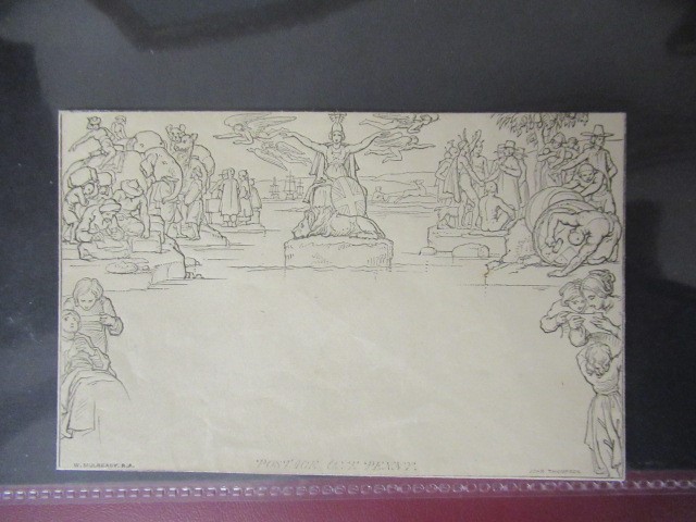 A SPARSE GB COLLECTION but including interesting Molready Envelopes and two Penny Blacks on piece Image