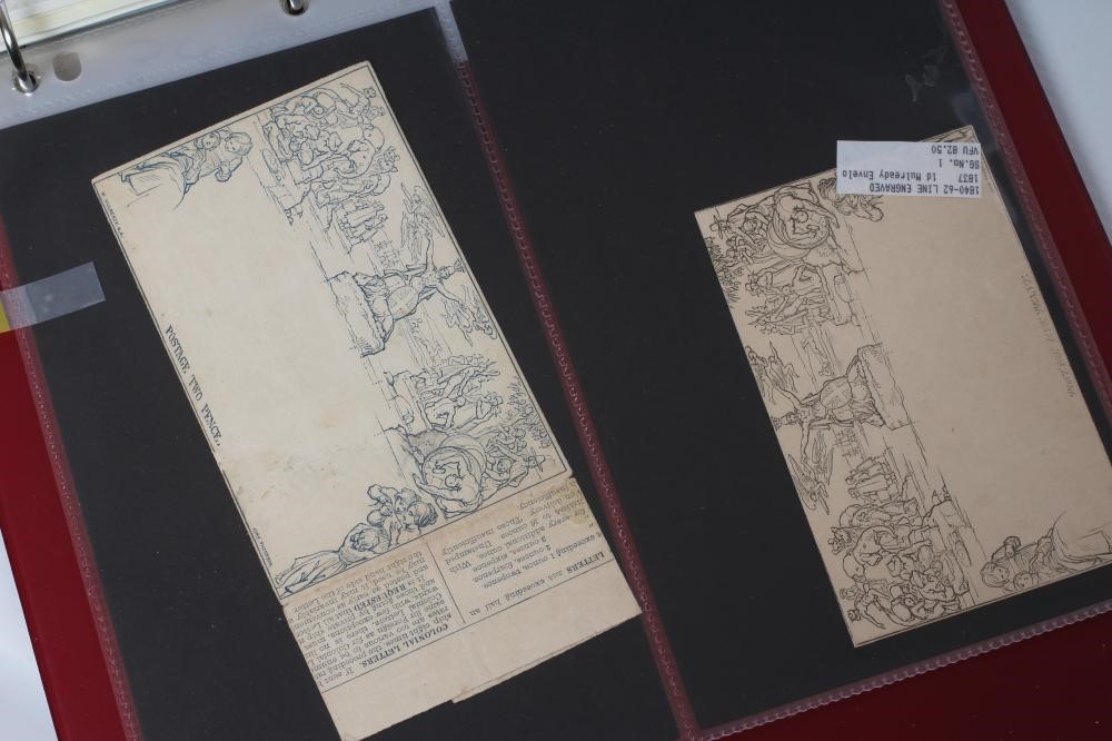 A SPARSE GB COLLECTION but including interesting Molready Envelopes and two Penny Blacks on piece Image