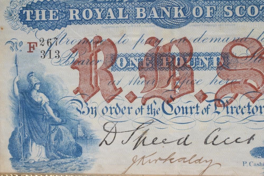 A ROYAL BANK OF SCOTLAND £1 NOTE Image
