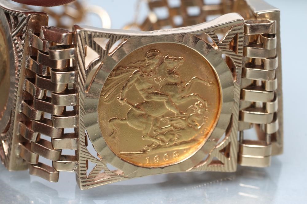 FOUR GOLD SOVEREIGNS comprising Victoria OH 1893 Image