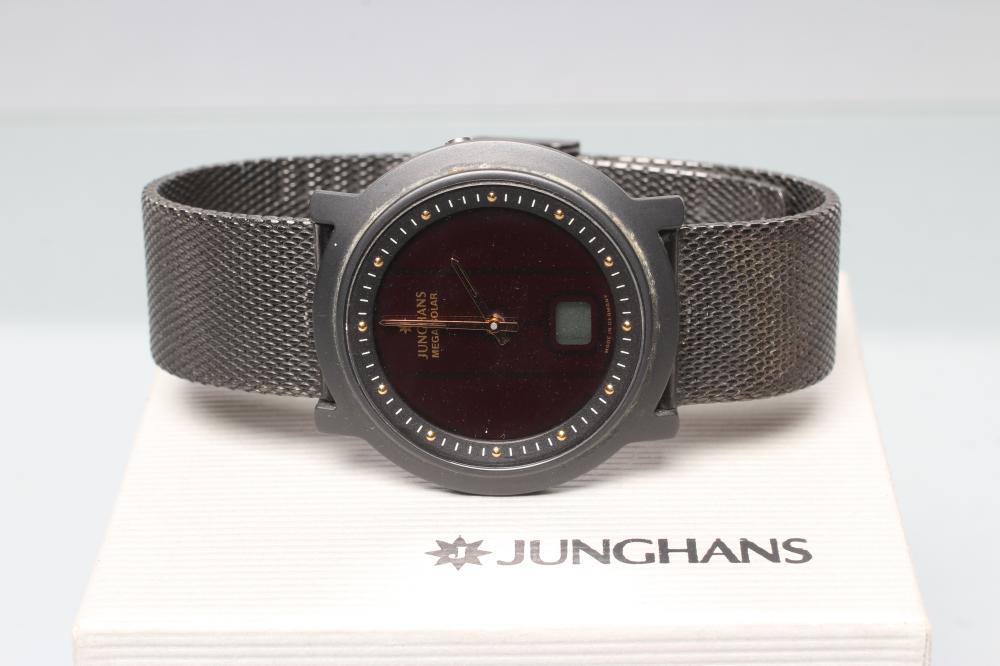 A GENTLEMAN'S JUNGHANS MEGA SOLAR CERAMIC WRISTWATCH Image