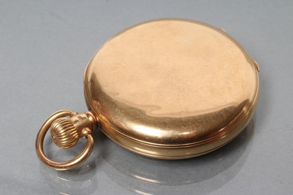 AN 18CT GOLD TOP WIND POCKET WATCH Image