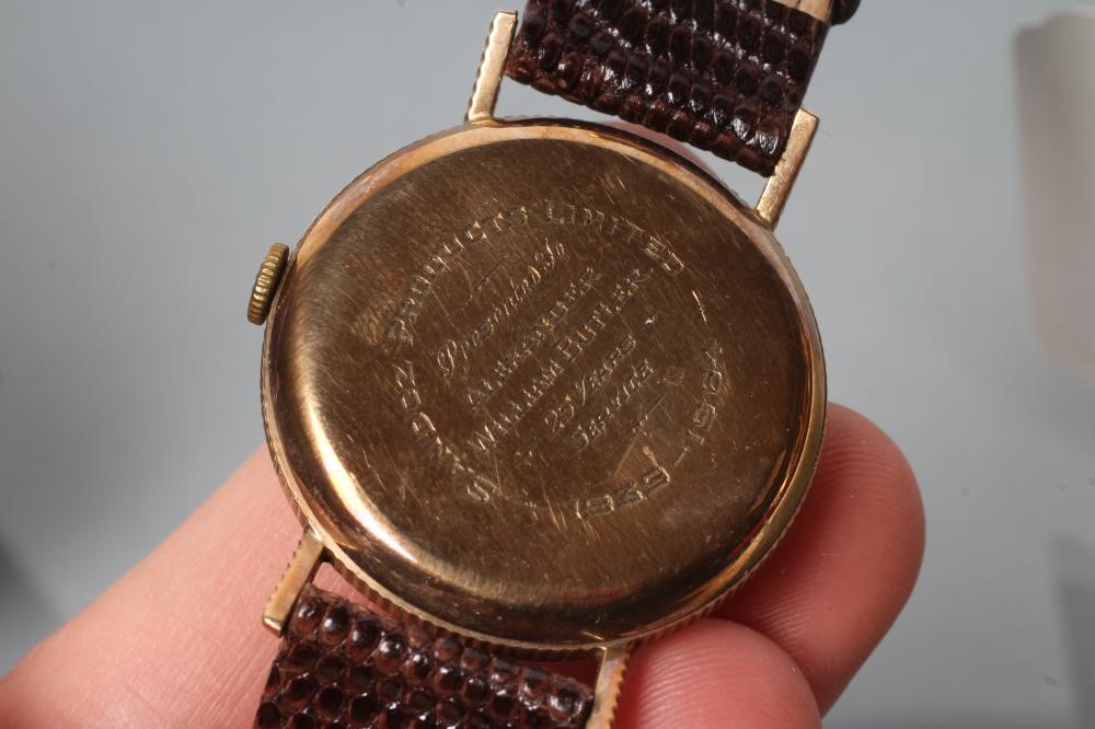 A GENTLEMAN'S 9CT GOLD ROLEX PRECISION WRISTWATCH Image