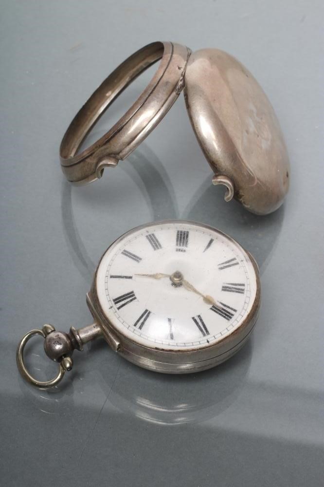A VICTORIAN SILVER PAIR CASED POCKET WATCH Image