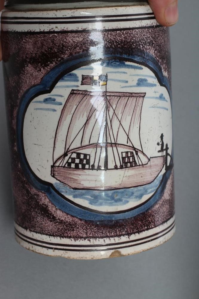 TWO GERMAN FAIENCE STEINS Image