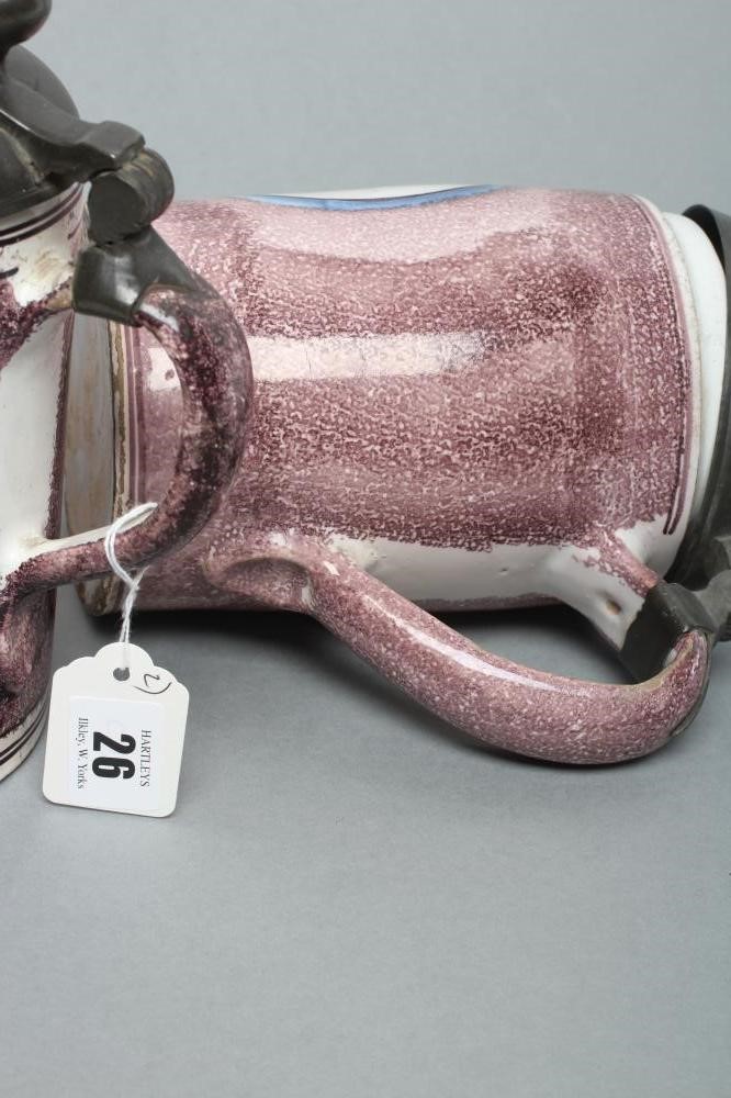 TWO GERMAN FAIENCE STEINS Image