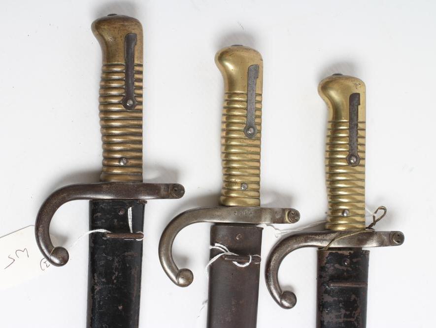 THREE M1866 FRENCH BAYONETS Image