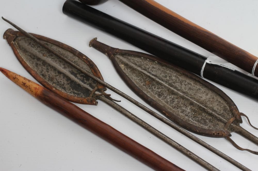 A ZULU KNOBKERRIE of typical form in bi-colour hardwood Image