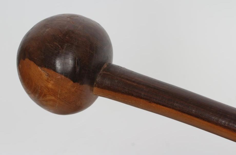A ZULU KNOBKERRIE of typical form in bi-colour hardwood Image