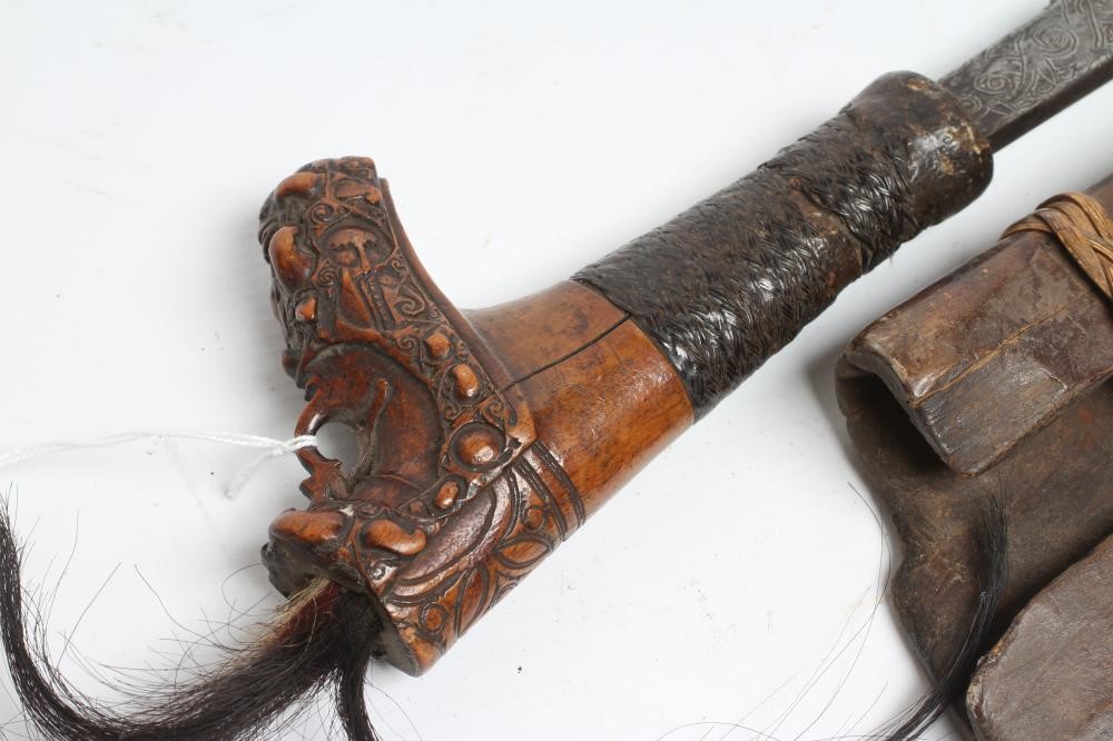 A DAYAK MANDAU HEADHUNTERS SWORD Image